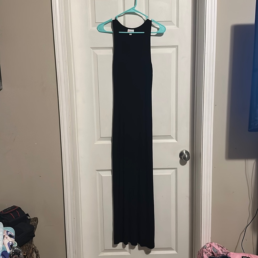 Lularoe maxi dress XS black ribbed